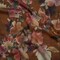 1 Yard Cotton Crepe Warm Brown Pink and Green Abstracted Florals